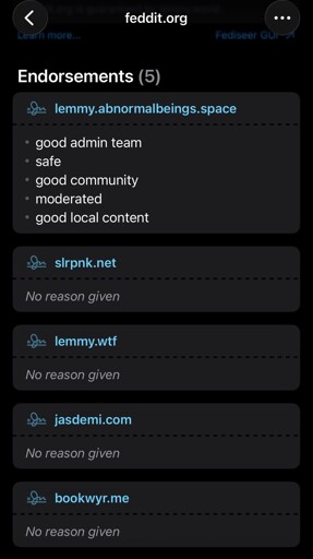 We need to pressure these instances to remove their endorsements of such a terrible zionist instance!
